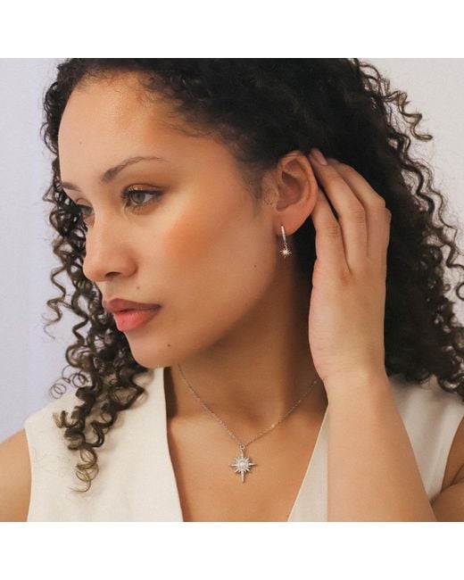 Luna Charles Metallic North Star Pendant Necklace