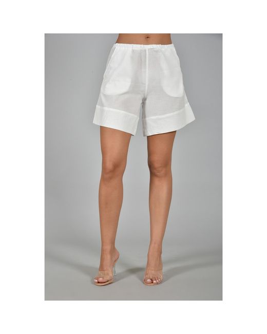 ELOI White Itasca Relaxed Shorts