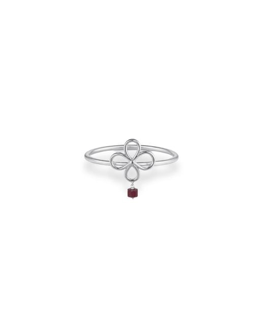 Inari Jewellery White Sago Nyonya Knot Gem Ring