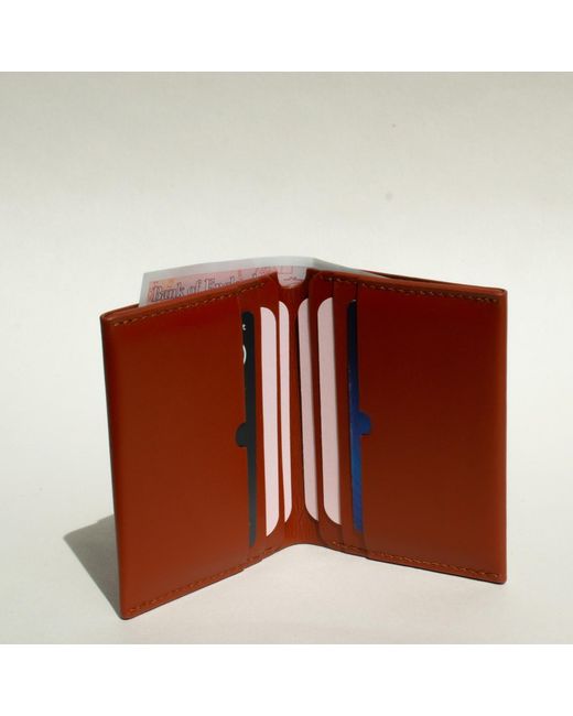 godi. Brown Bifold Leather Wallet for men
