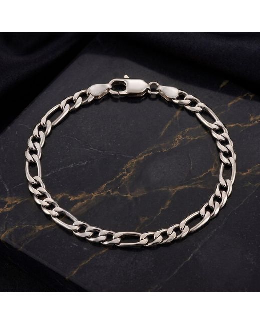 Harfi Metallic Figaro Chain Bracelet For for men