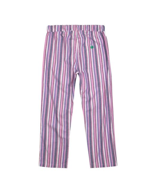 Lounge Purple Organic Brushed Cotton Loungewear Trousers-Pants, And