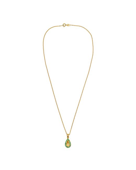 Preeti Sandhu Metallic Drop Necklace