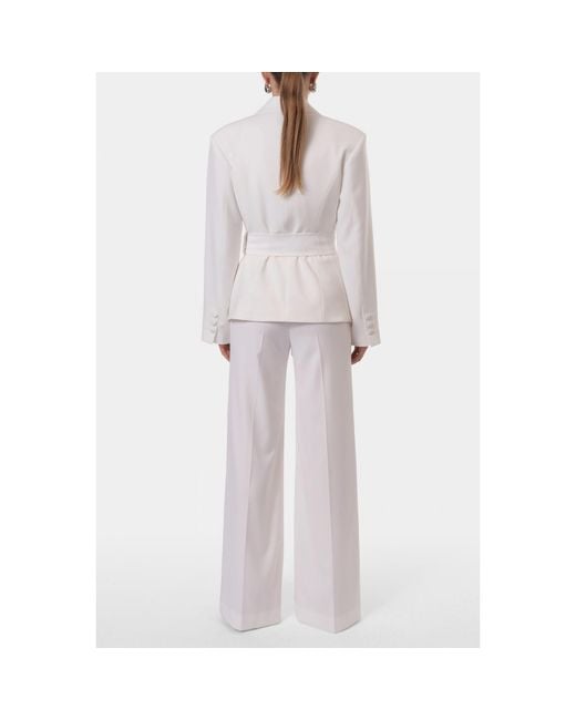 AGGI by HALEWSKI White Roksana Off X Shaped Blazer
