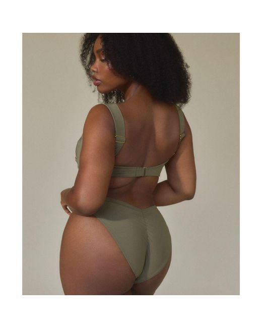 Montce Green Khaki Hayden Bikini Top