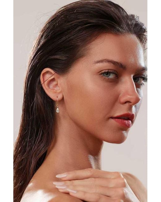 Lioness by Tf Metallic The Aurora Drop Vermil & Moissanite Solid Sterling