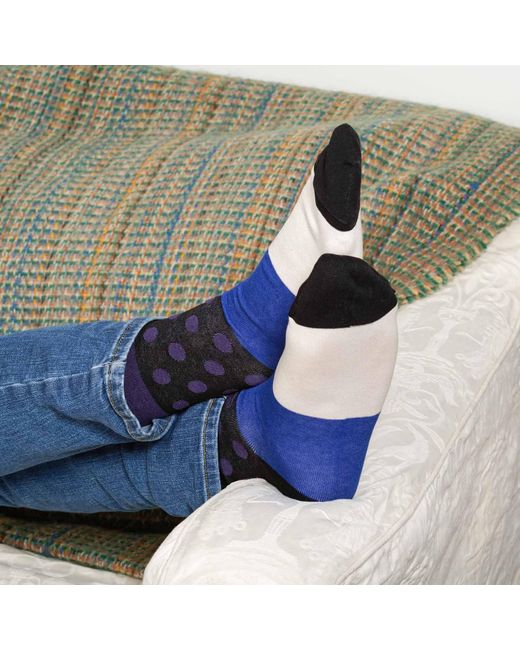 Peper Harow - Made in England Blue Mayfair Socks – for men