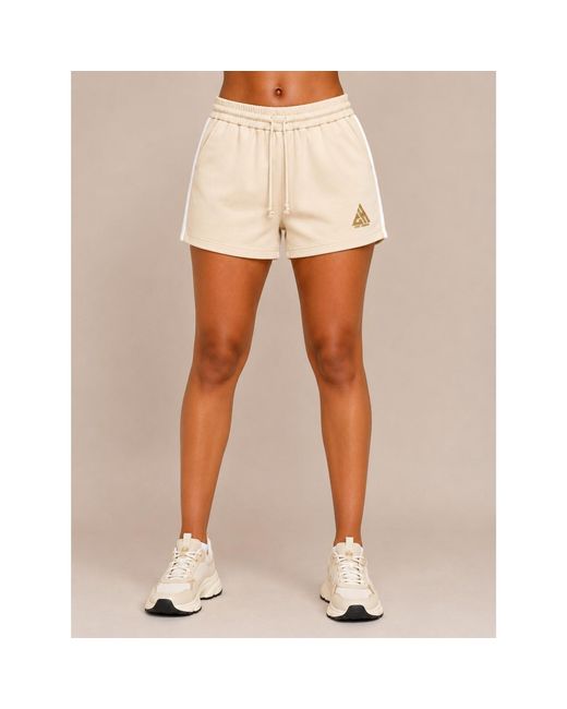 Chic Urban Natural Neutrals Core Stripe Performance Short