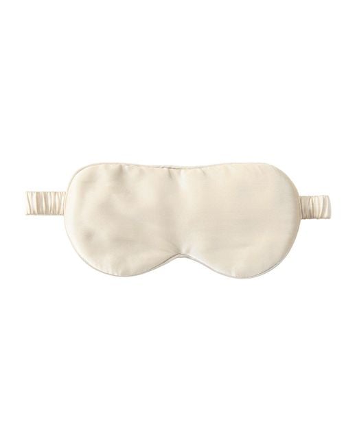 Soft Strokes Silk Natural Neutrals Pure Mulberry Aviator Style Silk Eye Mask Set Of Two