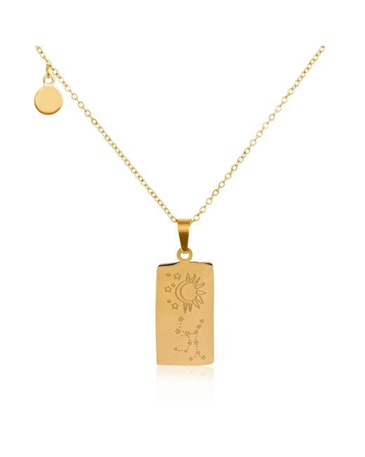 Arctic Fox & Co. Metallic Virgo Zodiac Star Sign Necklace