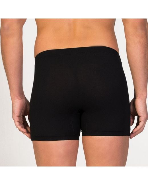 Zd - Zero Defects Black Helios Fly Front Boxer Egyptian Cotton for men