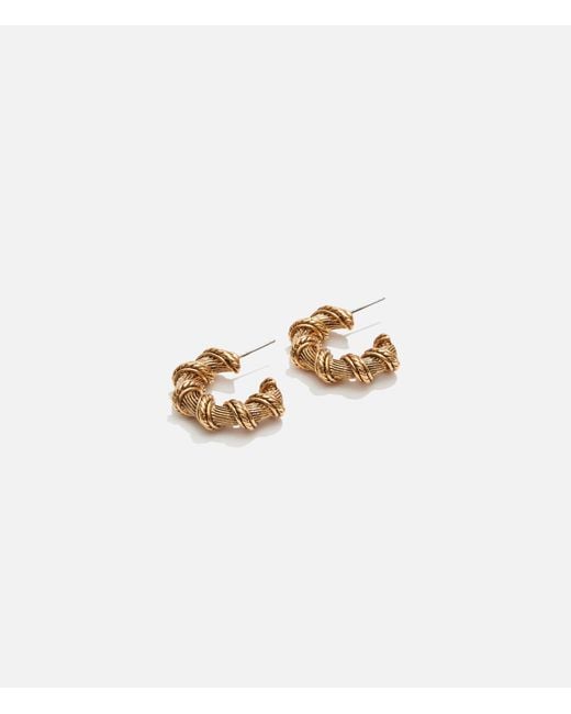 Lovard Metallic Twisted Hoops