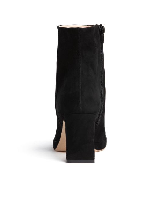 Beautiisoles by Robyn Shreiber Made in Italy Black Scottie Ankle Bootie Comfortable Medium Heel Elegant For Work & Evening