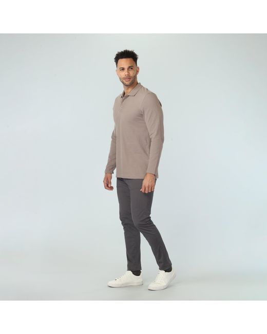 Vustra Gray Driftwood Polo for men