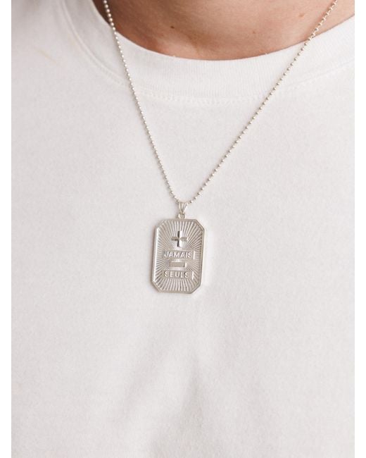 Déclarer Metallic Jamais Seuls Dog Tag