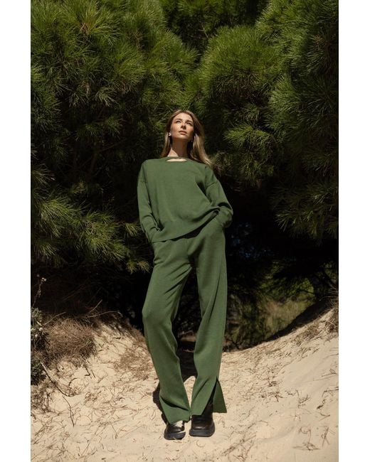 SALANIDA Green Ora Merino Pants