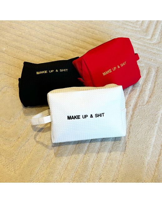 Lilly Loves Embroidered Make Up & Shit Make Up Bag