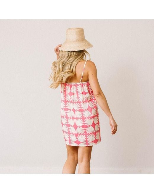 SUNSHINE TIENDA Pink Lemonade Tile Grotto Dress