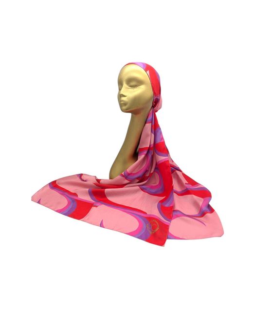 Julia Clancey Pink Jcjc Fondant Silk Scarf