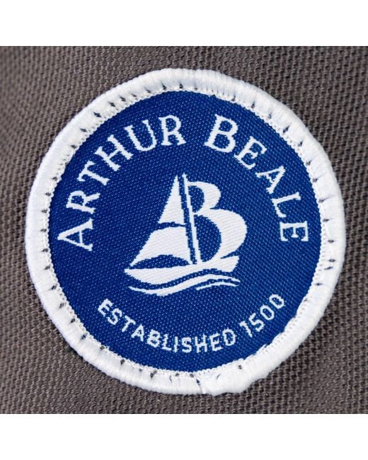 Arthur Beale Gray Boat Neck Smock for men