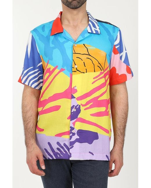 Mercy Delta Blue Warwick Fragmented Landscape for men