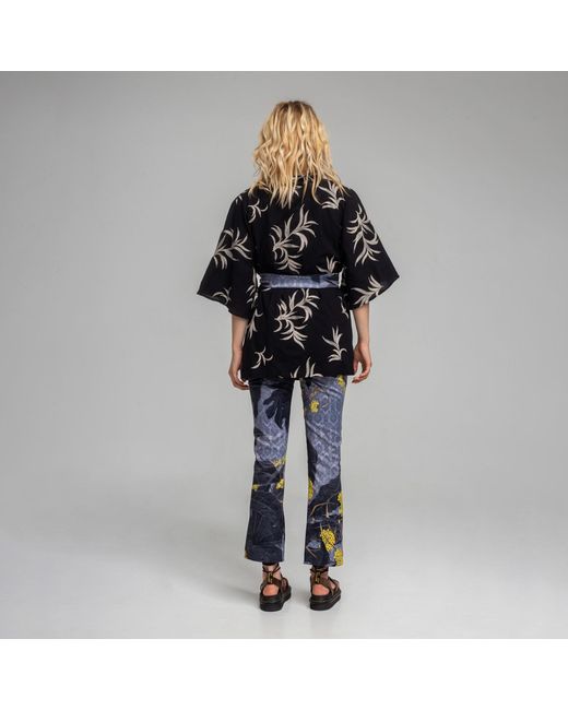 ARTISTA Blue Diana Printed Hendrix Pants
