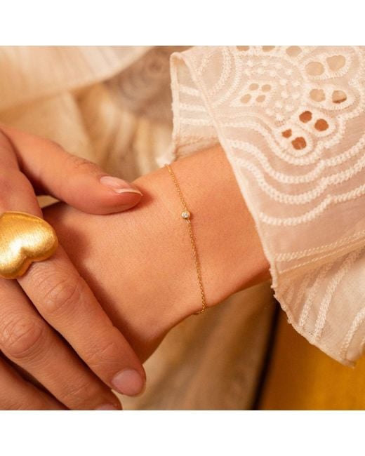 LOTT.gioielli White Symbol One Diamond Bracelet