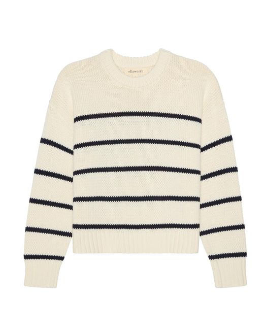 Ellsworth & Ivey Natural Elena Crewneck Sweater