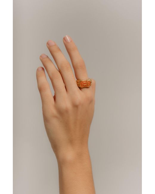 Lavani Jewels White Magma Ring