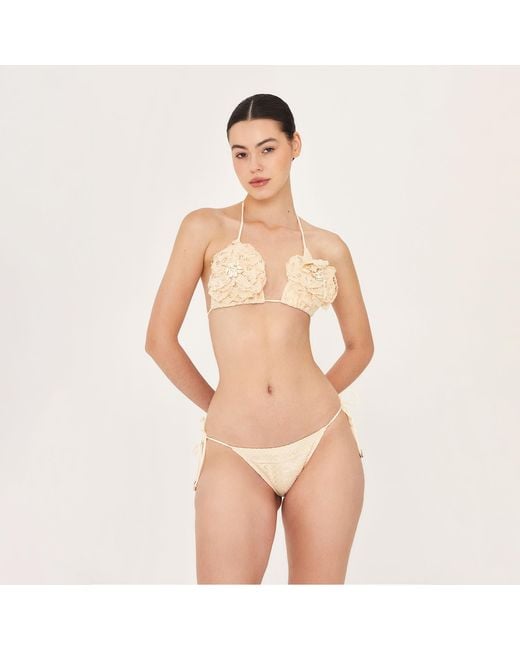 Aguaclara Yellow Neutrals La Perle Triangle Top