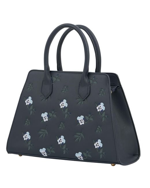 Fable England Blue Ditsy Structured Tote