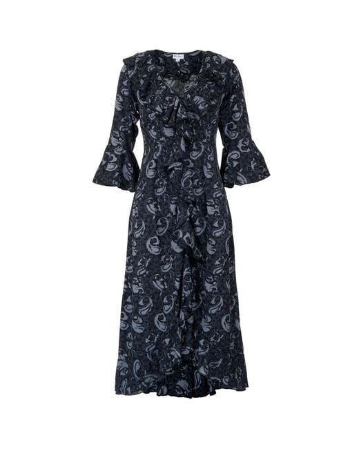 At Last Blue Felicity Midi Dress