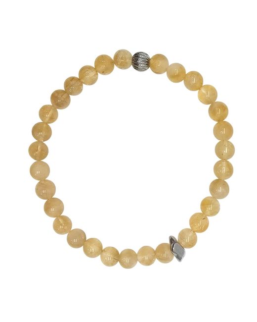 Farra Metallic Citrine Flexible Bracelet for men