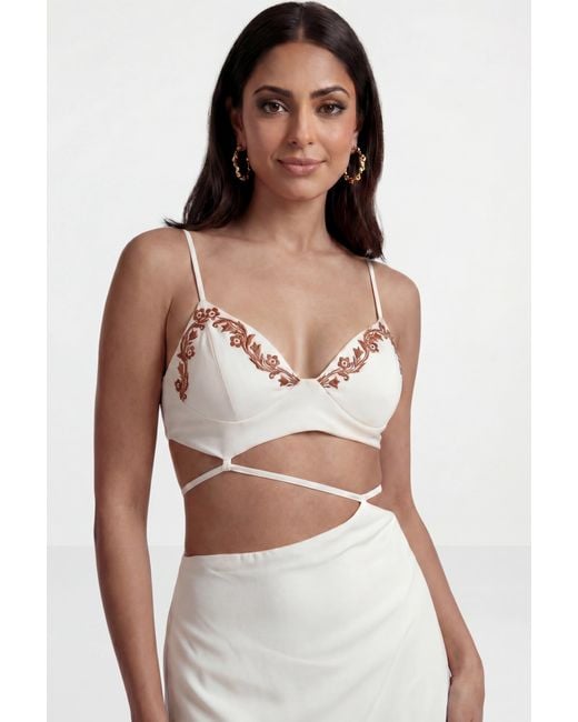 The Gt Atelier White Embroidered Summer Dress