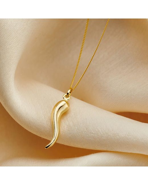 Posh Totty Designs Metallic 9Ct Horn Charm Necklace