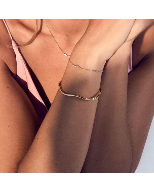 Sif Jakobs Jewellery Metallic Bangle Ellera Waves Pianura