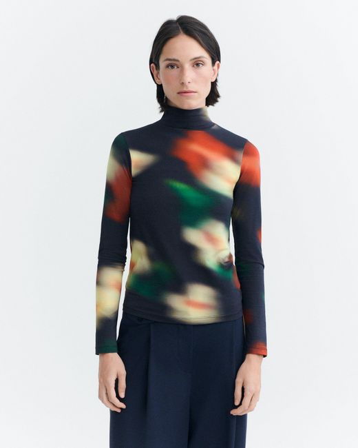 Thinking Mu Red Ellen Top Bloom
