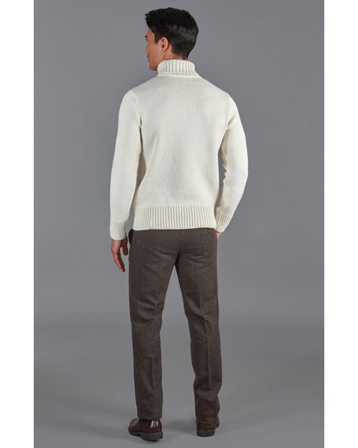 Paul James Knitwear Natural The Fitted Submariner for men