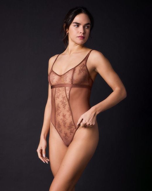 Journelle Red Romy Bodysuit Pecan