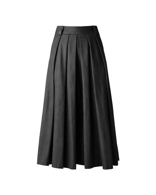 Jana Coshè Black Cotton Trousers – Sculptural Wide-Leg Occasion Pants
