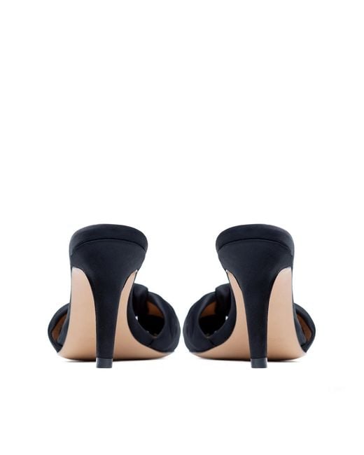 Ginissima Blue Sofia Satin Clogs