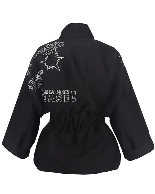 Maxjenny Black Square Boxy Jacket