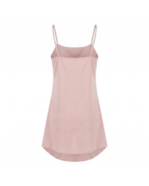 Modenaire Pink Polka Dot Embroidered Lace Dress With V-Neck And Tie Waist