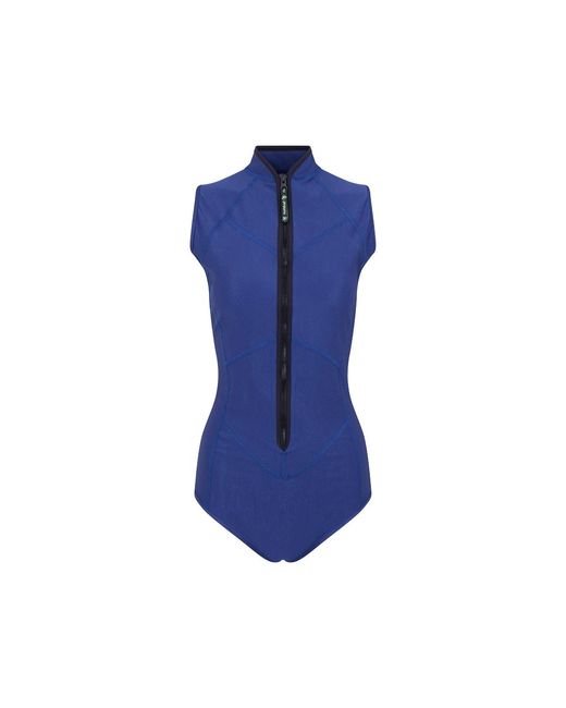 NUMBAT Blue Carla Zipper Swimsuit