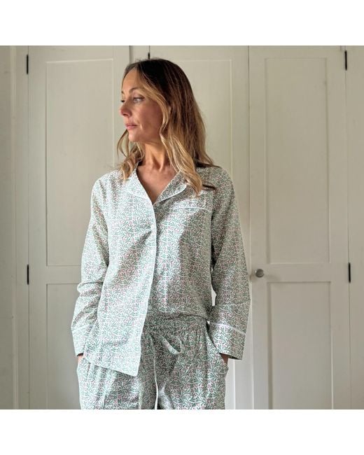 Lime Tree Design White Berry Pyjamas