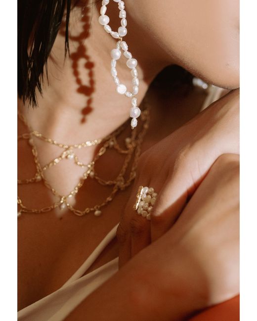 Lavani Jewels White Hana Pearl Ring