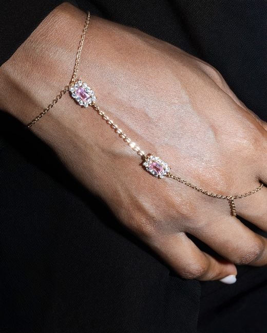 Studio Baloge Metallic Carré Hand Chain