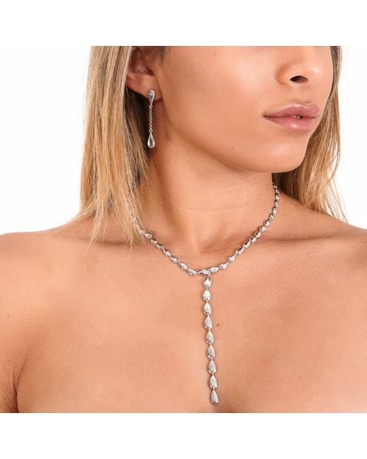 Lucy Quartermaine White One Strand Necklace