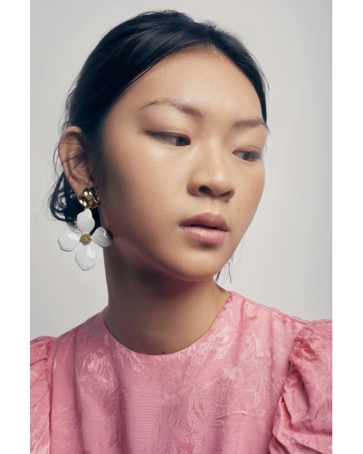 Lavani Jewels White Cassia Earrings