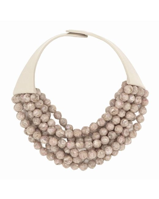 Fairchild Baldwin Natural Neutrals Bella Iridescent Mushroom Necklace